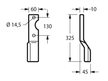 ZAPPETTA FRESATRICE ALPEGO LD-LM-LP PIATTO 60x10 MM