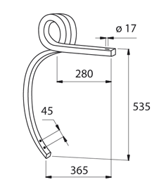 MOLLA QUADRA 30X30 SINISTRA