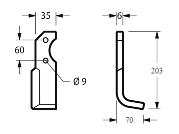 ZAPPETTA BRUMI MAXI PIATTO 35X6 MM SQUADRO