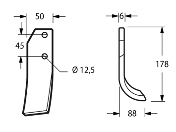 ZAPPETTA CARRARO CARRARINO SUPER PIATTO 50x6 MM - 2 -