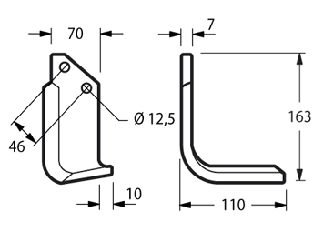 ZAPPETTA FRESATRICE MURATORI MS3P PIATTO 70x7 MM SQUADRO - 4 -