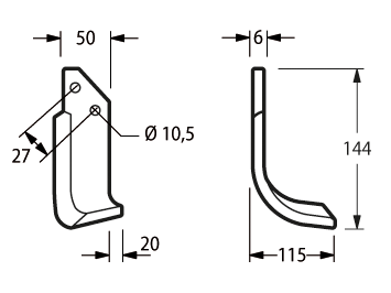 ZAPPETTA FRESATRICE MURATORI M85-125 SPOST MZ2S PIATTO 50x5 MM ARCO - 9 -