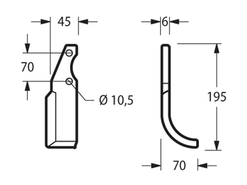 ZAPPETTA S.E.P. MOTOZAPPA 115 PIATTO 45x6 MM ARCO