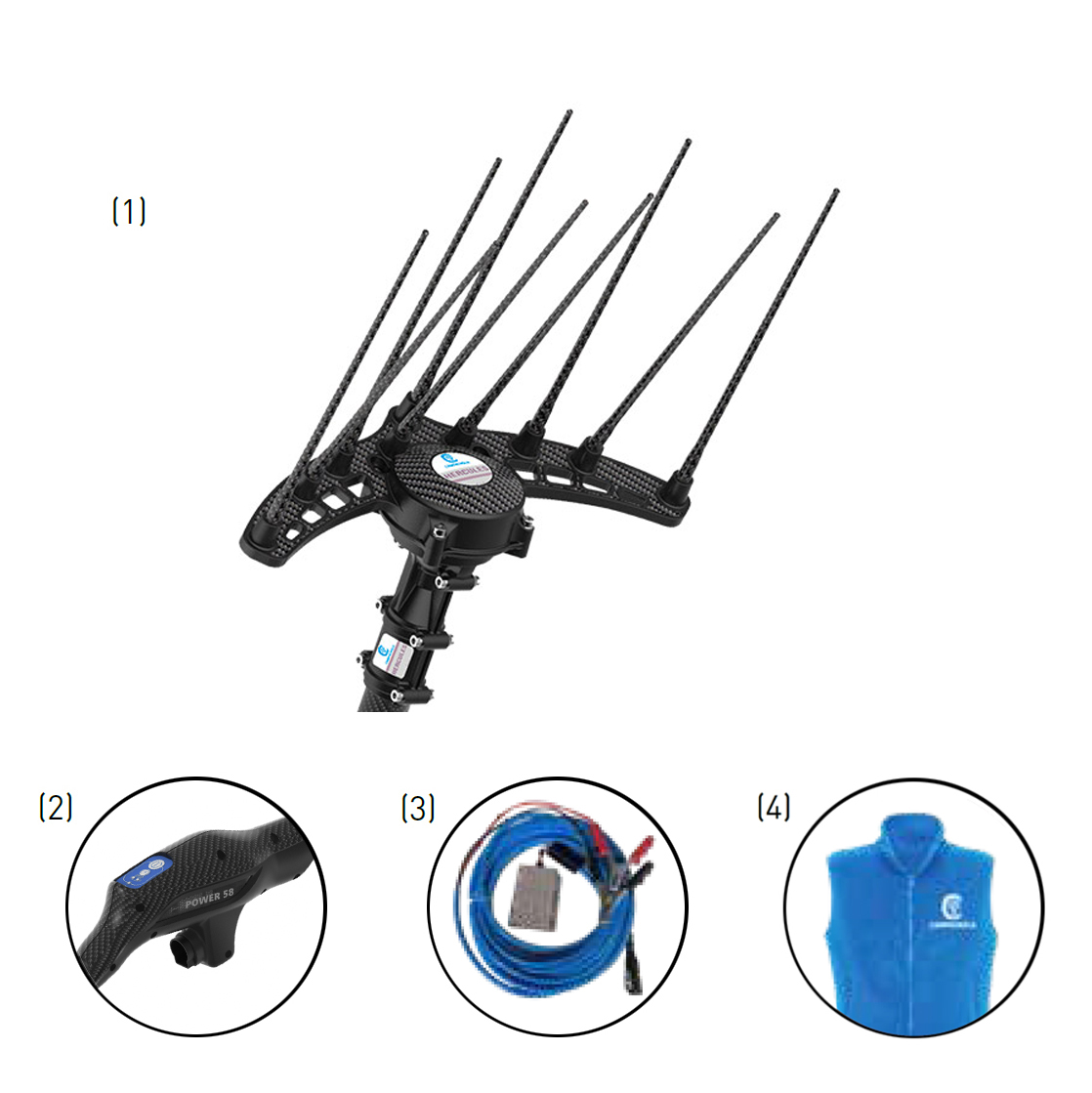 ABBACHIATORE ELETTRICO Abbacchiatore elettrico per raccolta olive Campagnola Hercules 58 - ATRA.3720