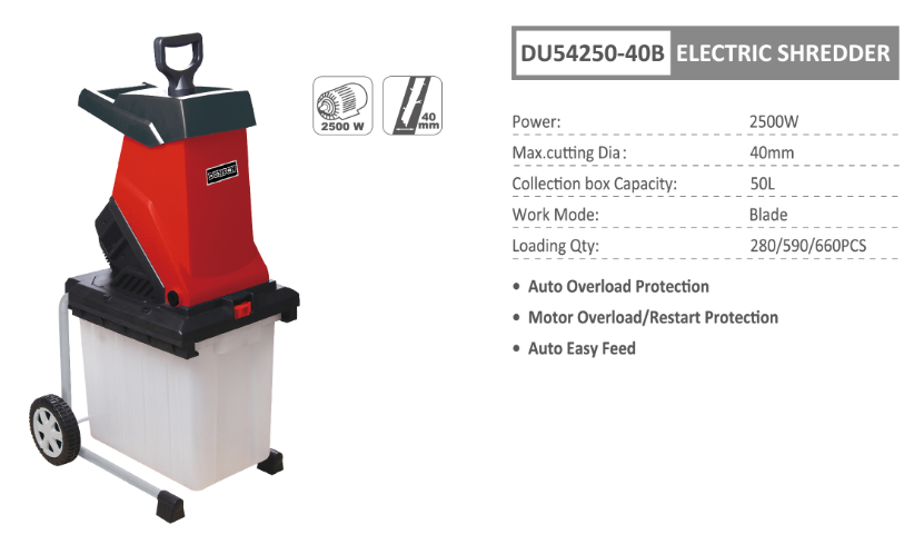 BIOTRITURATORI Biotrituratore elettrico potenza 2500w - DUNSCH - DU54250-40B