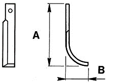  ZAPPETTA M.A.G. 3 PIATTO 40x6 MM AD ARCO FORO 10.5 MM