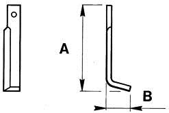  ZAPPETTA M.A.G. 4 SQUADRO PIATTO 40x6 MM FORO 10.5 MM