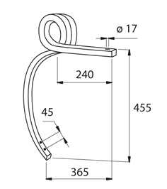 MOLLA QUADRA 25X25 DESTRO