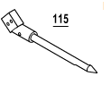  KIT 5 SPUNTONI RACCOLTA VGK 115